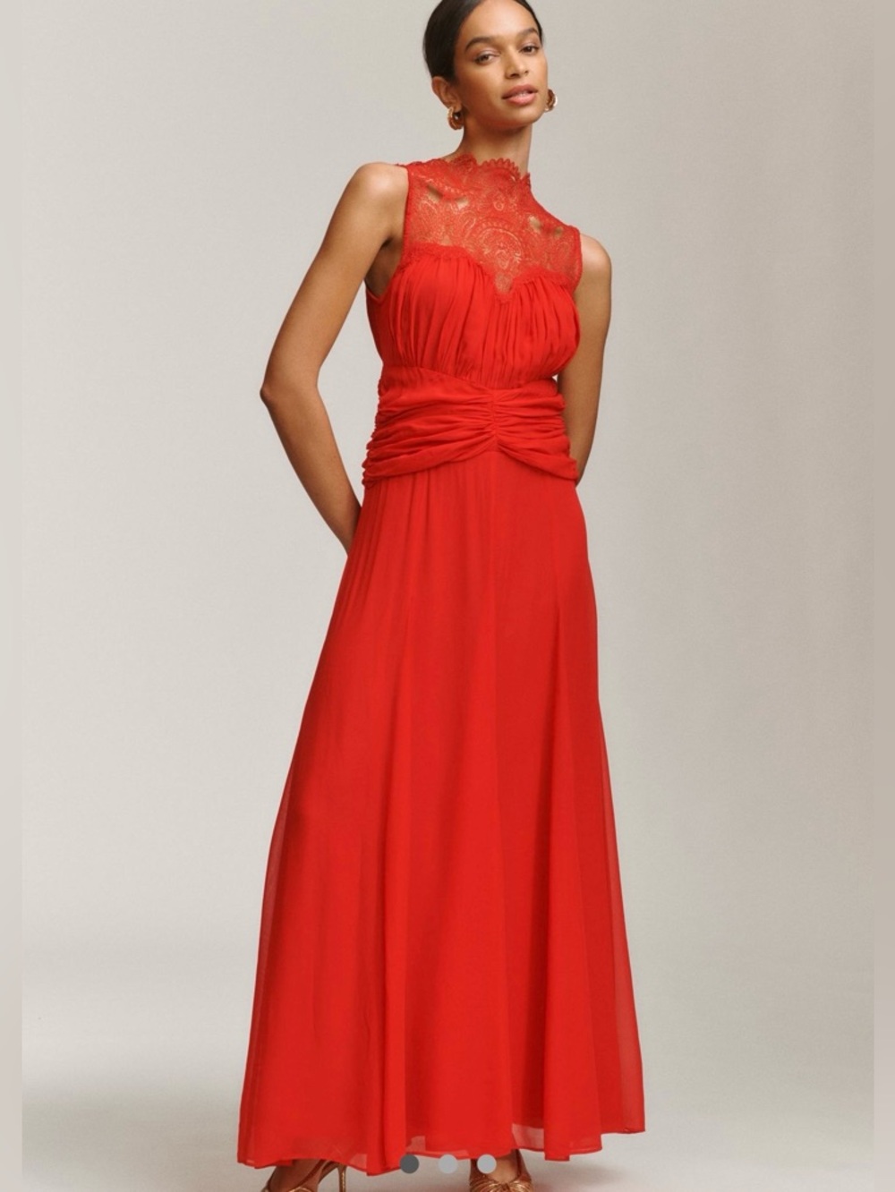 Shona Joy Emory mock neck sleeveless maxi dress NWT Size 2